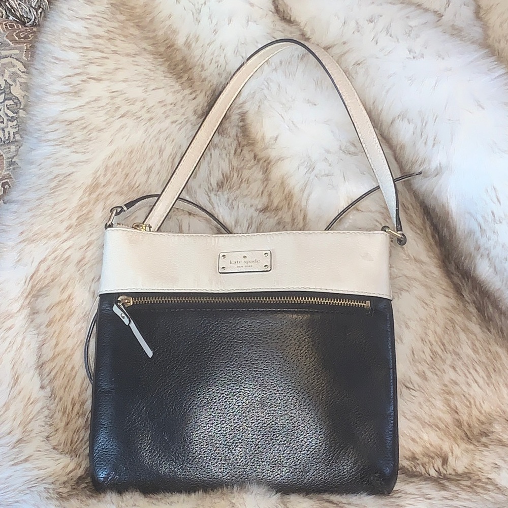 Kate Spade Two-Tone Black and Cream Cross Body / Shoulder Bag